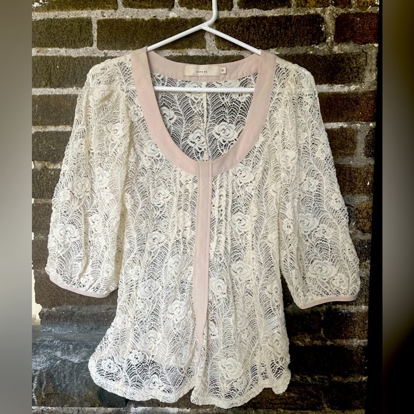 NWOT Mina Uk boho lace top size medium - Picture 1 of 5